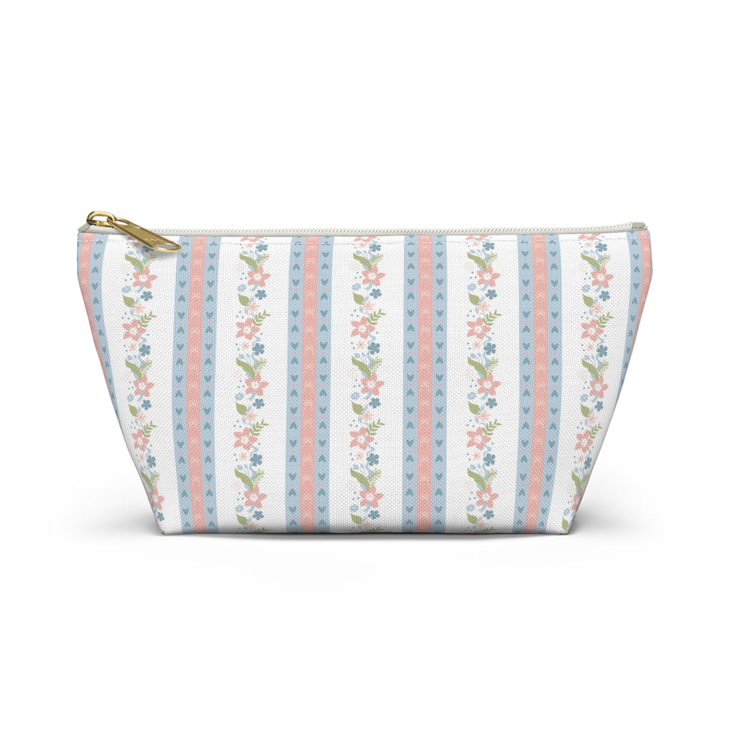 The Charlotte Stripe Luxe Vanity Pouch