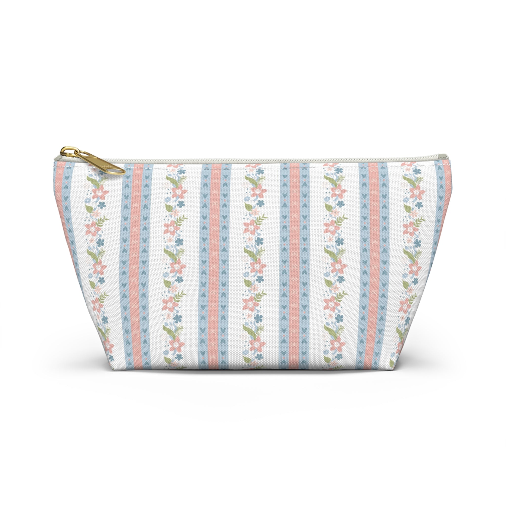 The Charlotte Stripe Luxe Vanity Pouch