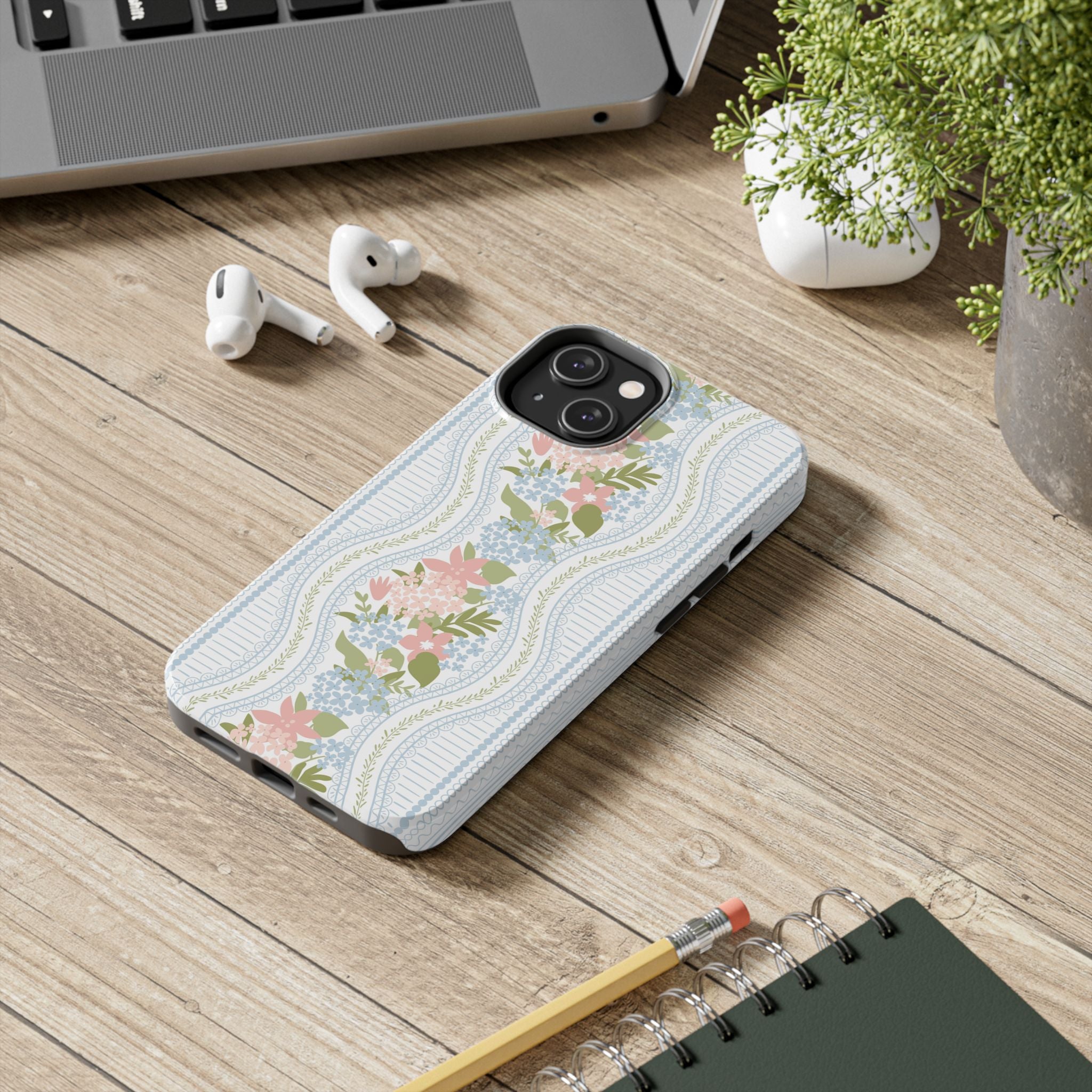 The Beatrice Botanical Stripe — Tough iPhone Case