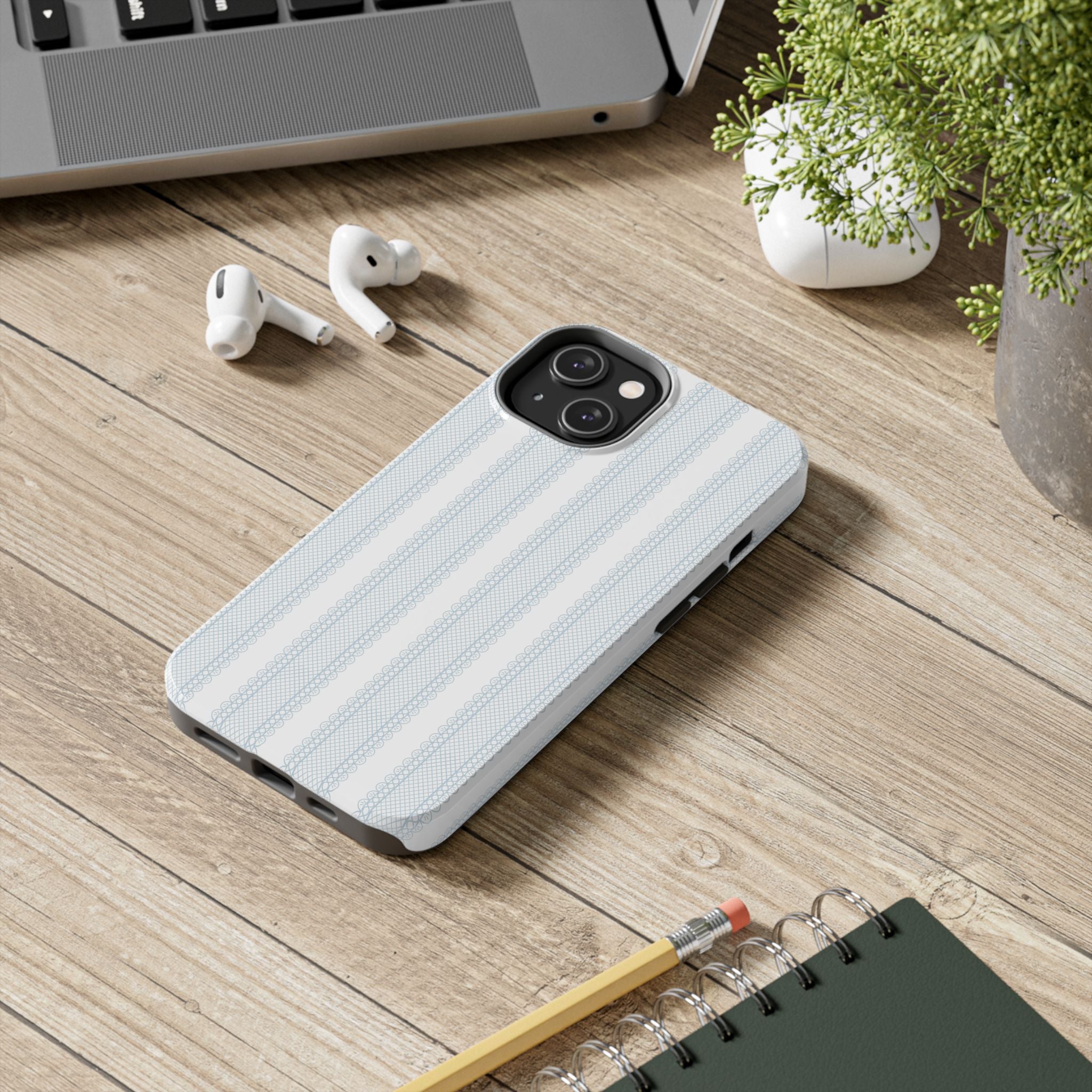 The Amelia Eyelet Stripe — Tough iPhone Case