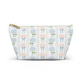 The Hydrangea & Heritage Stripe Luxe Vanity Pouch