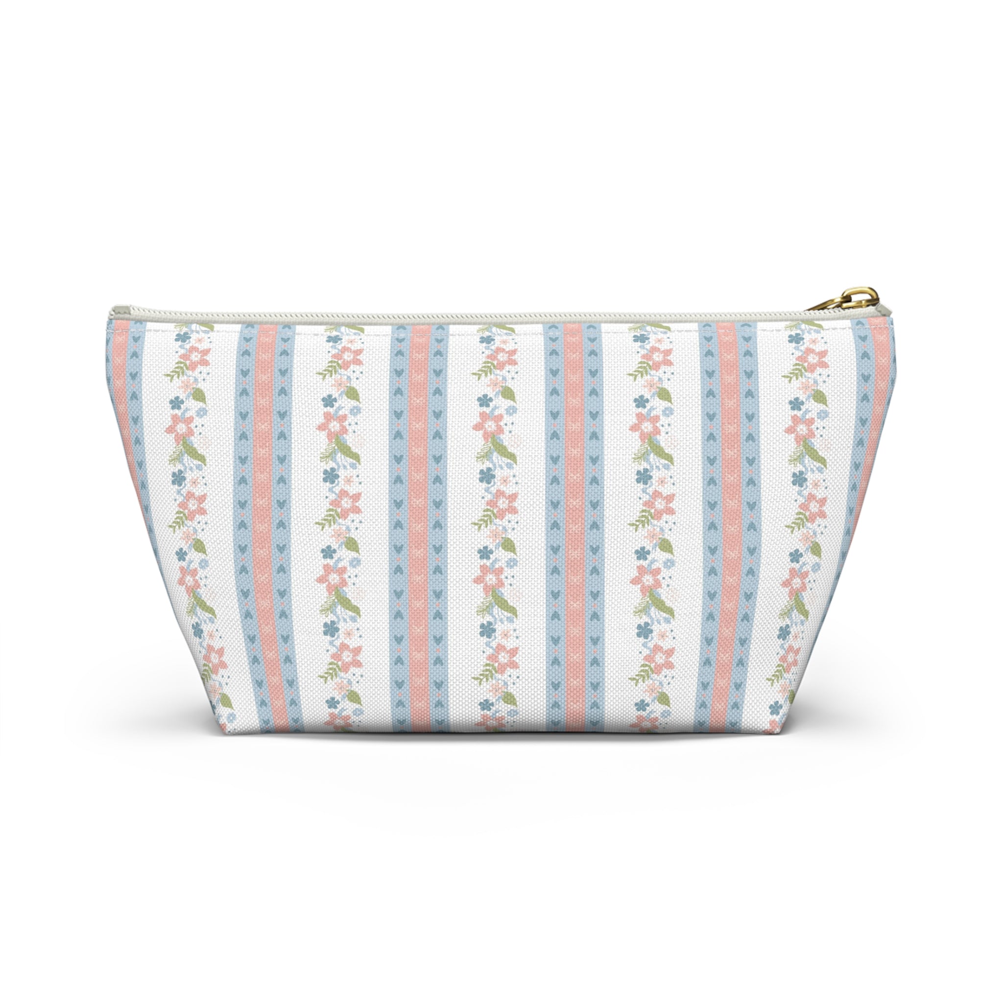 The Charlotte Stripe Luxe Vanity Pouch