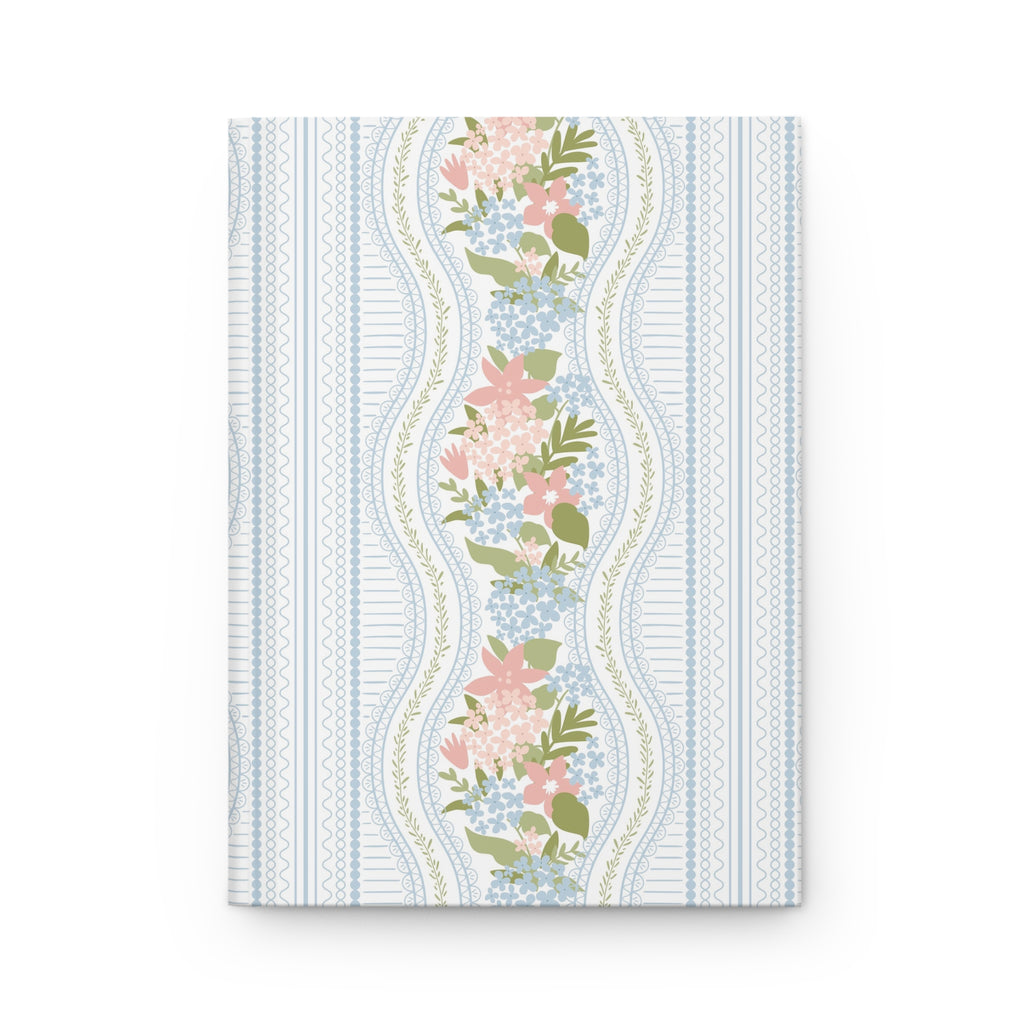 The Beatrice Botanical Stripe — Hardcover Matte Journal