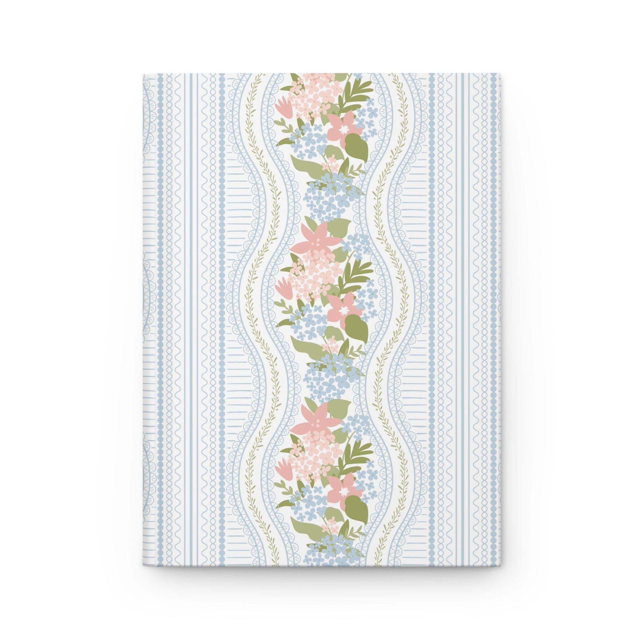 The Beatrice Botanical Stripe — Hardcover Matte Journal
