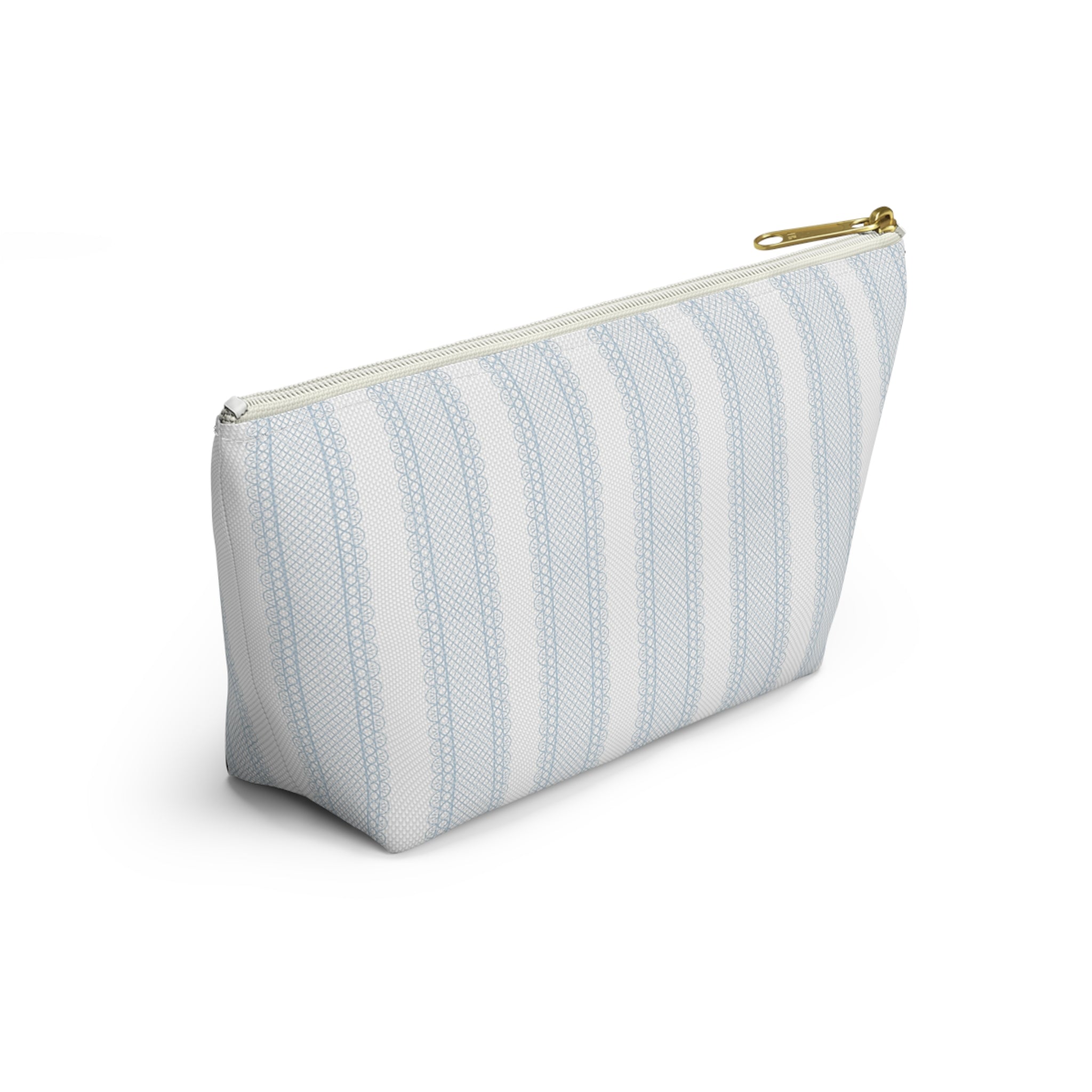 The Amelia Eyelet Stripe Luxe Vanity Pouch