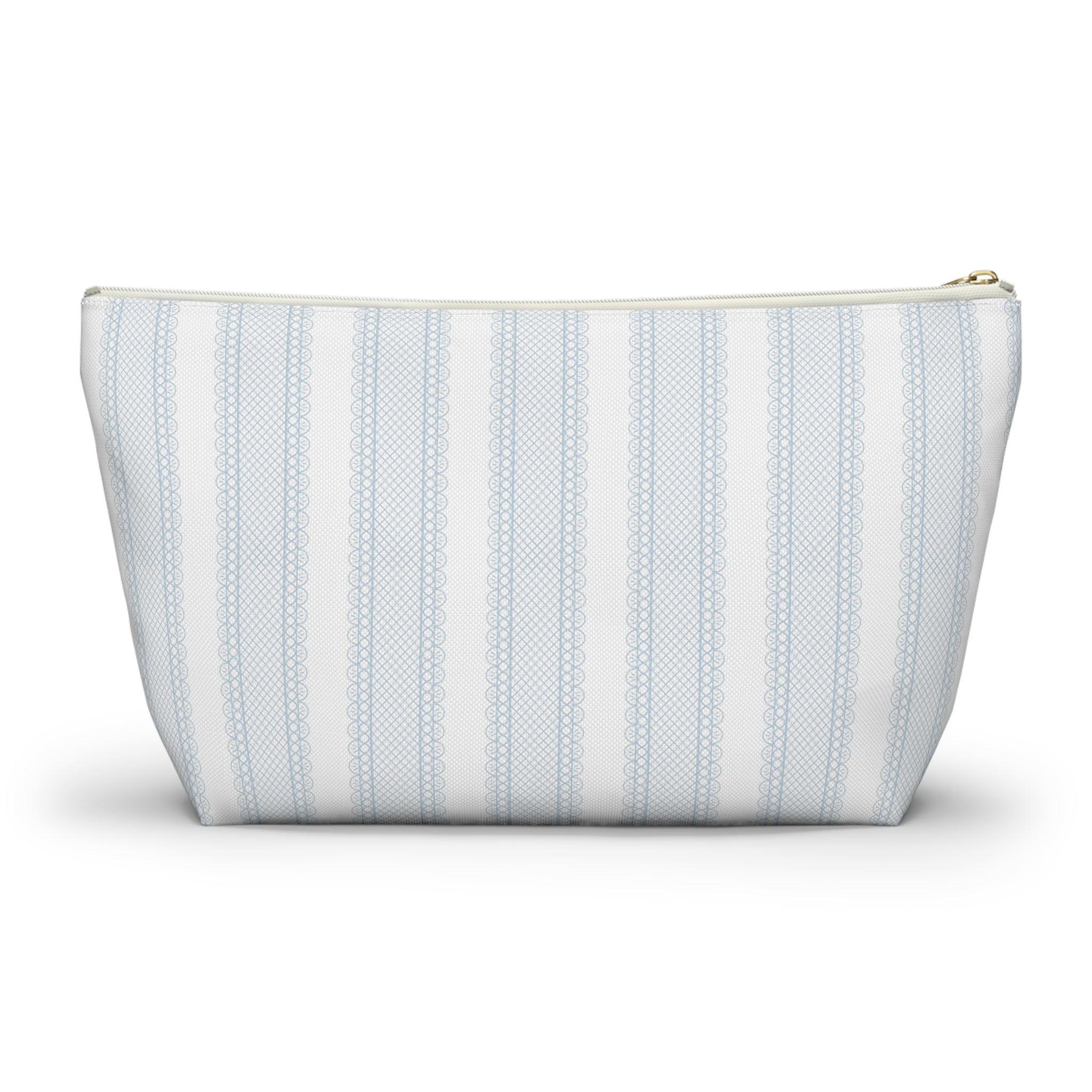 The Amelia Eyelet Stripe Luxe Vanity Pouch