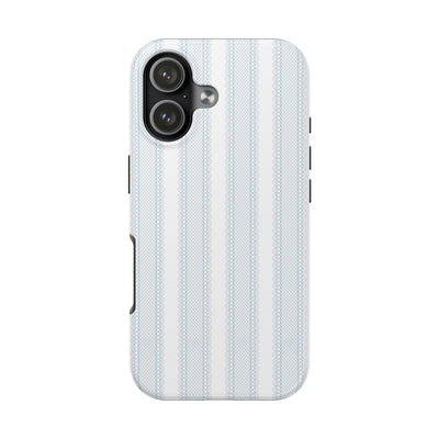 Amelia Eyelet Stripe lace aesthetic tough iPhone case front - The Bow Archive
