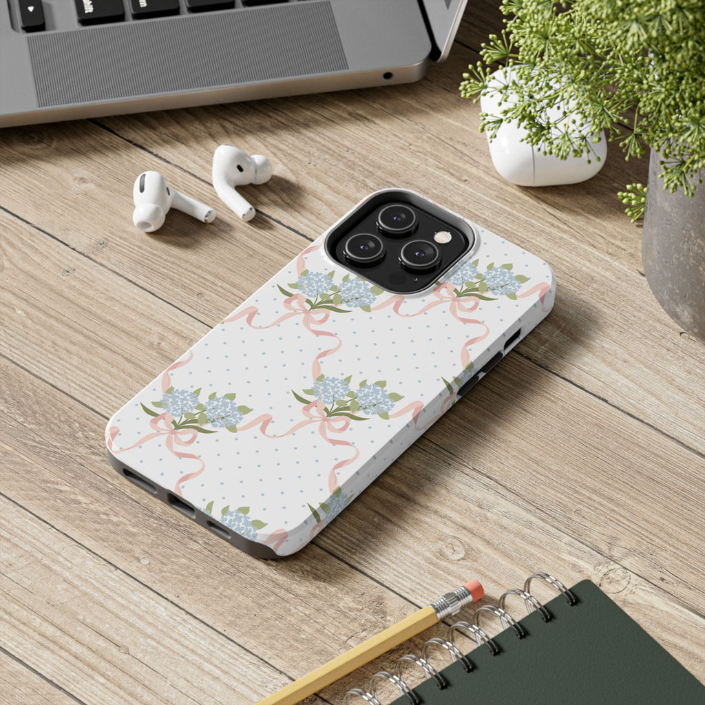 The Dot & Trellis Print — Tough iPhone Case