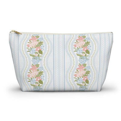 The Beatrice Botanical Stripe Luxe Vanity Pouch