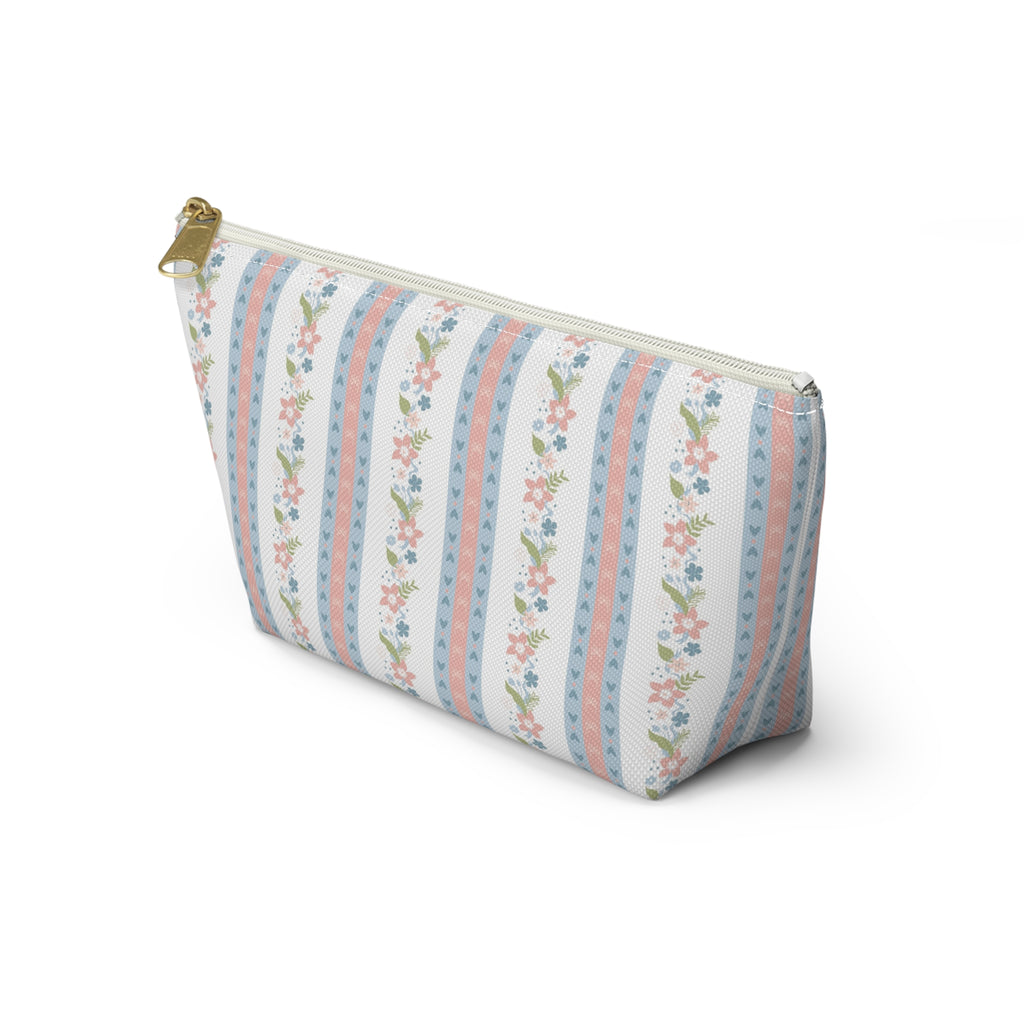 The Charlotte Stripe Luxe Vanity Pouch