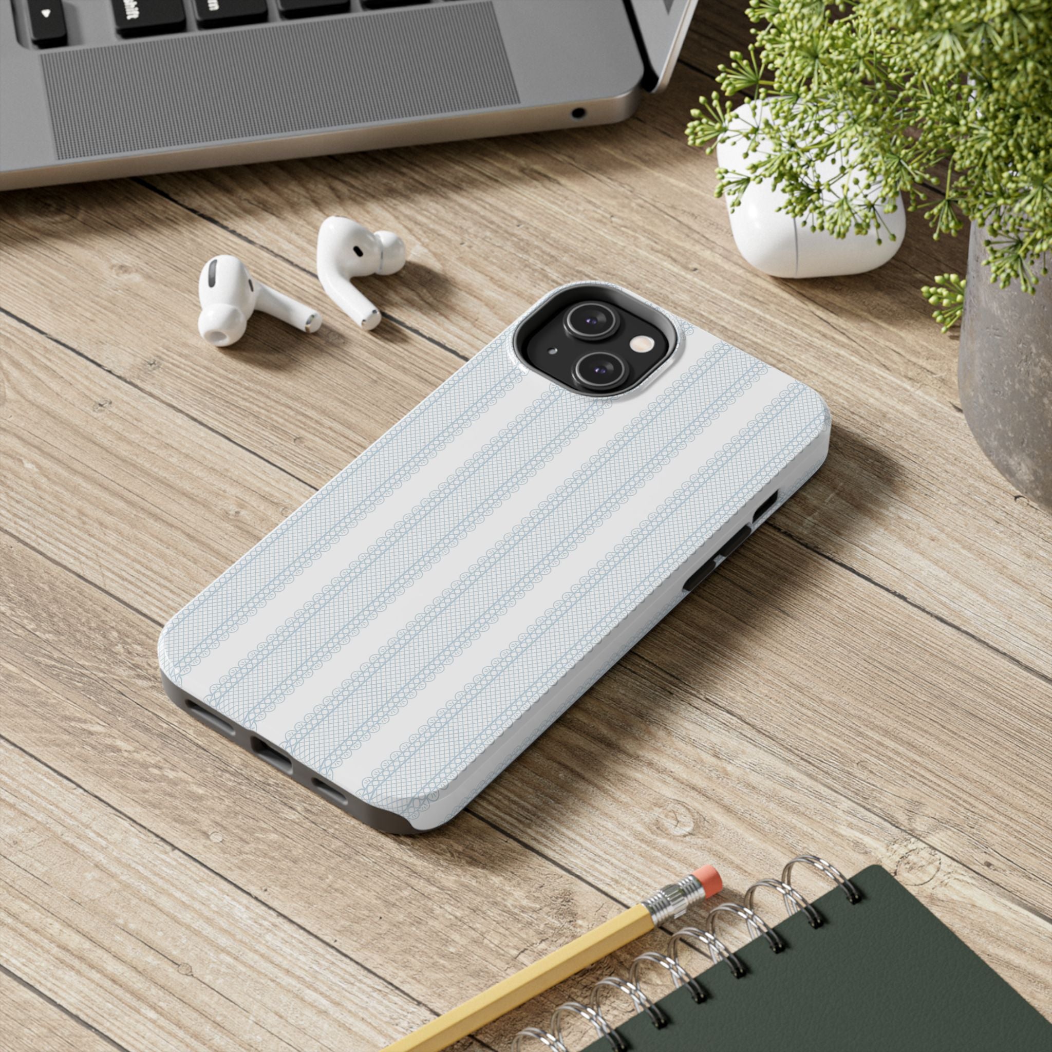 The Amelia Eyelet Stripe — Tough iPhone Case