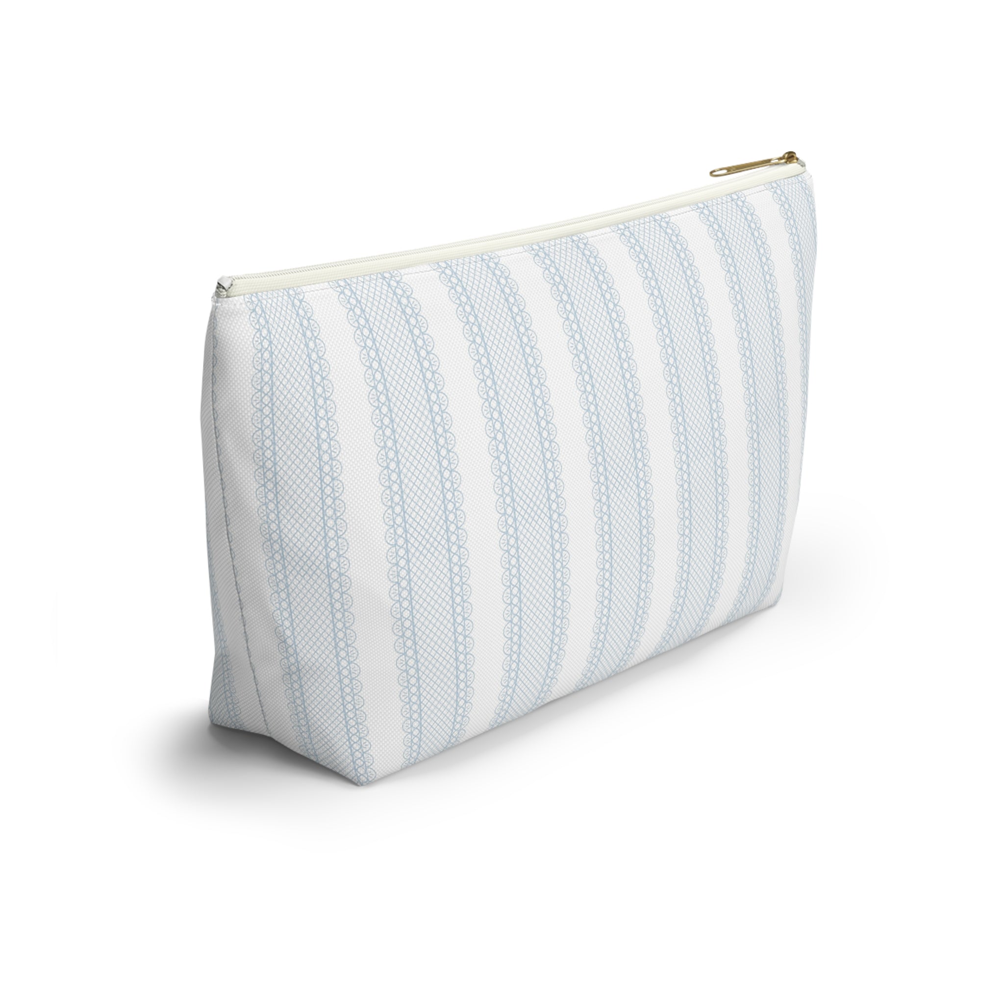 The Amelia Eyelet Stripe Luxe Vanity Pouch