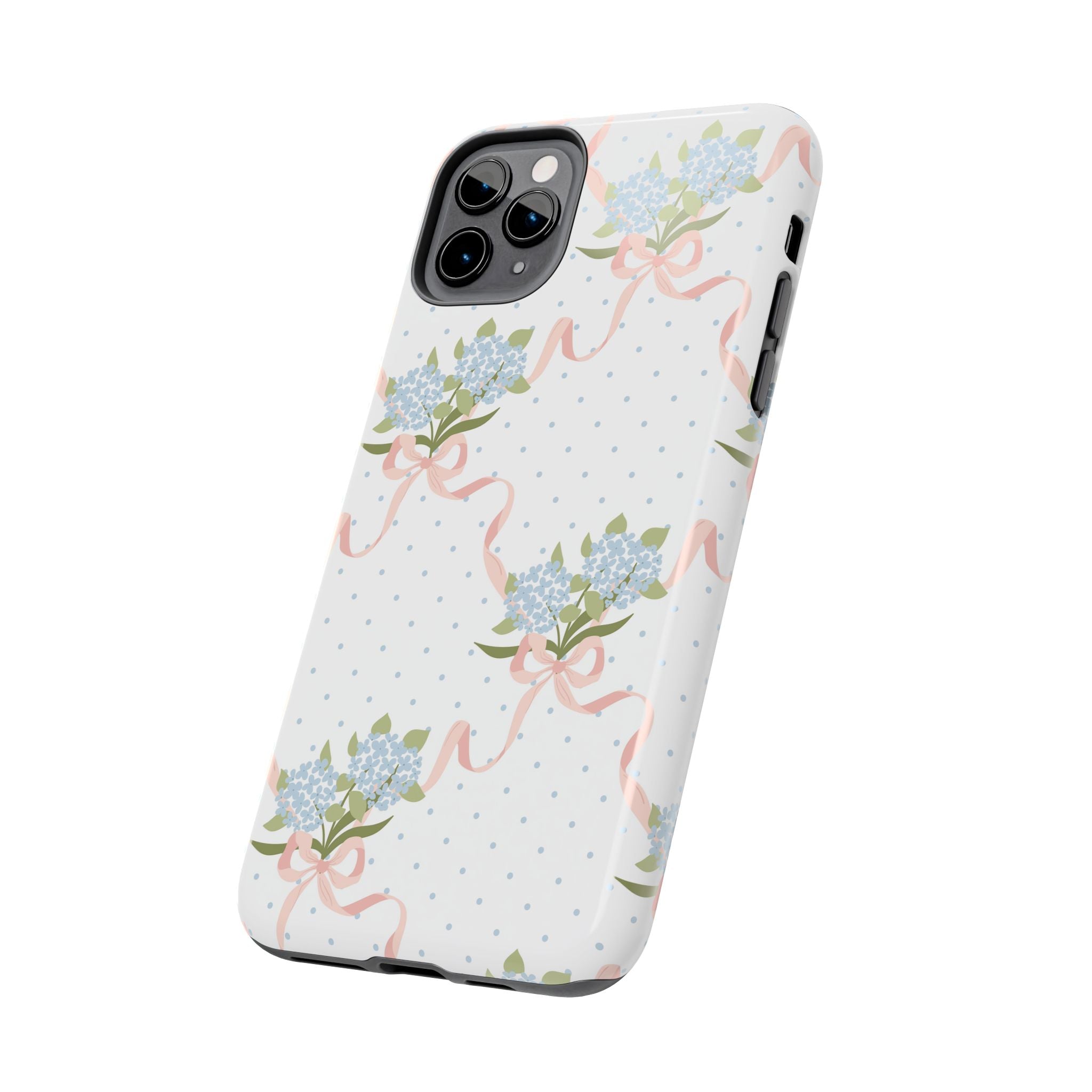 The Dot & Trellis Print — Tough iPhone Case