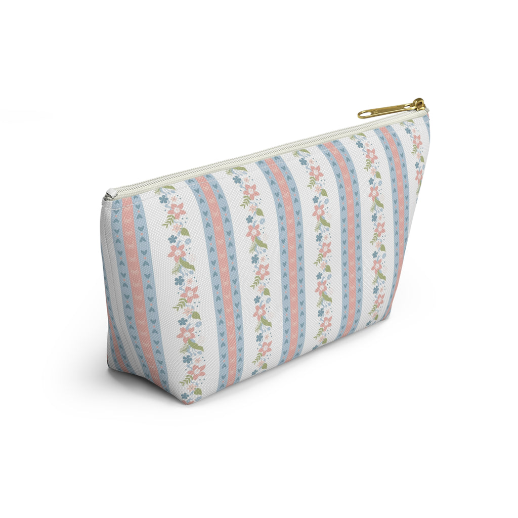 The Charlotte Stripe Luxe Vanity Pouch