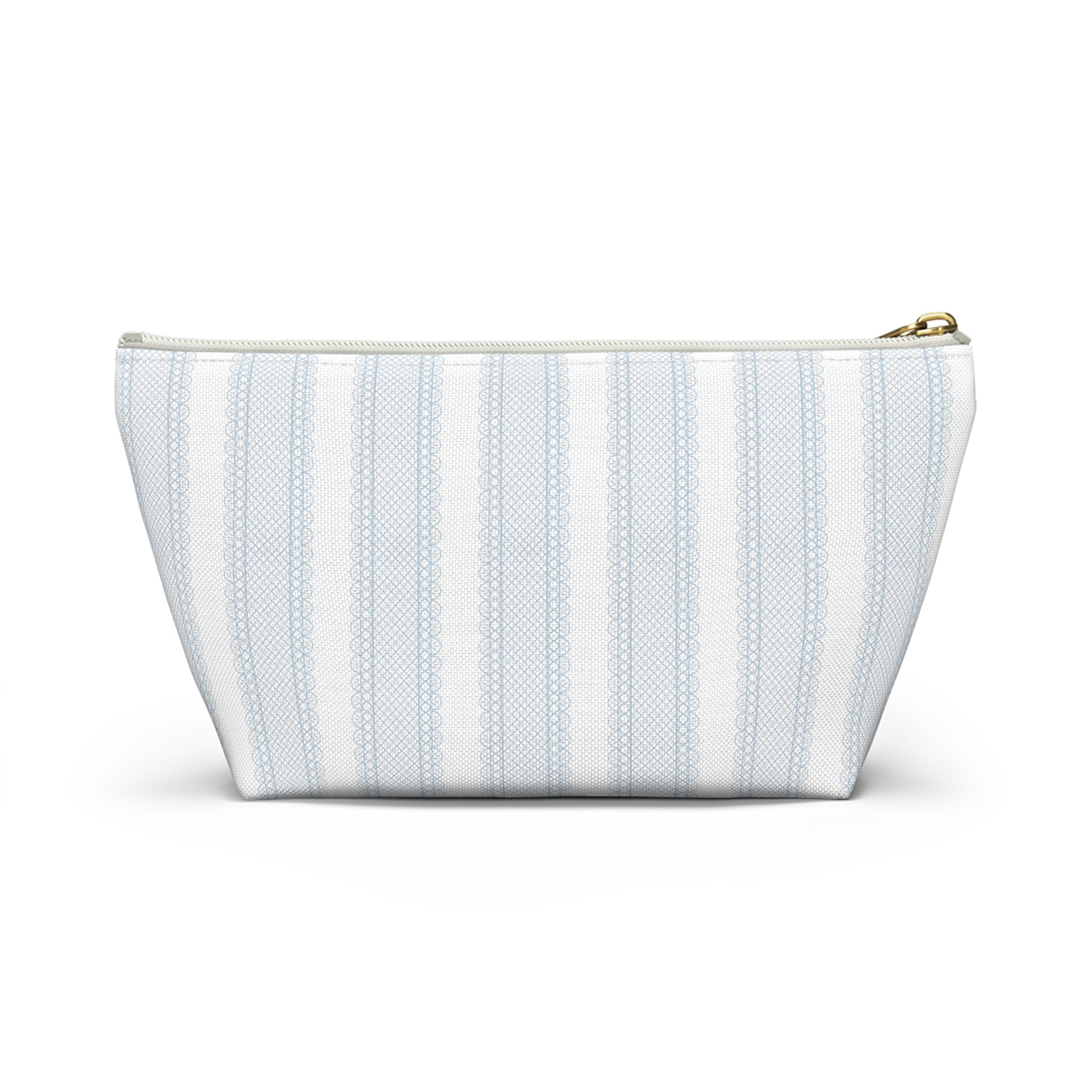 The Amelia Eyelet Stripe Luxe Vanity Pouch