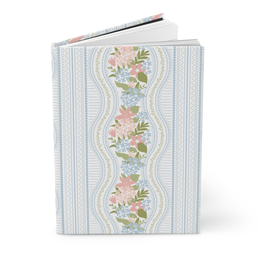 The Beatrice Botanical Stripe — Hardcover Matte Journal