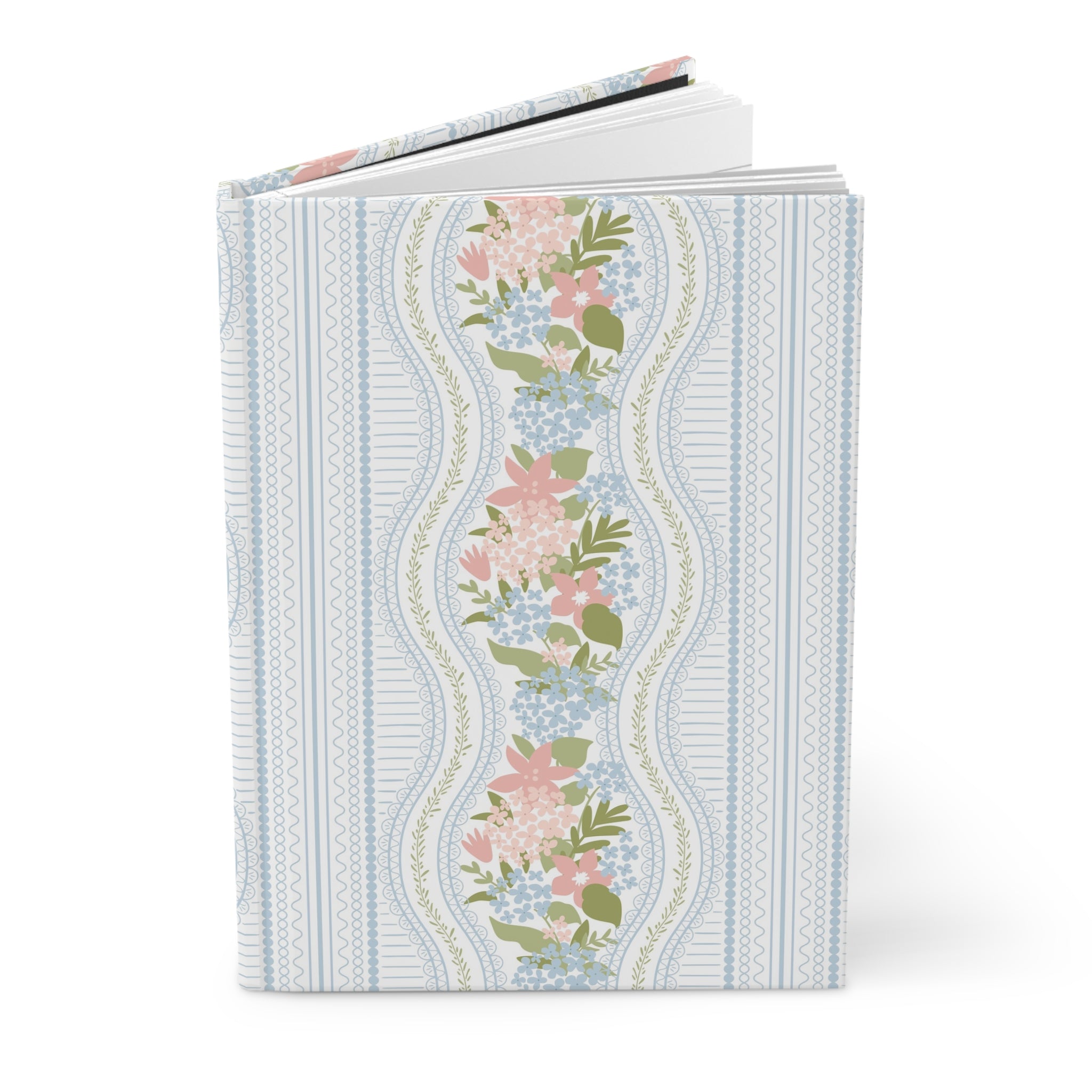 The Beatrice Botanical Stripe — Hardcover Matte Journal