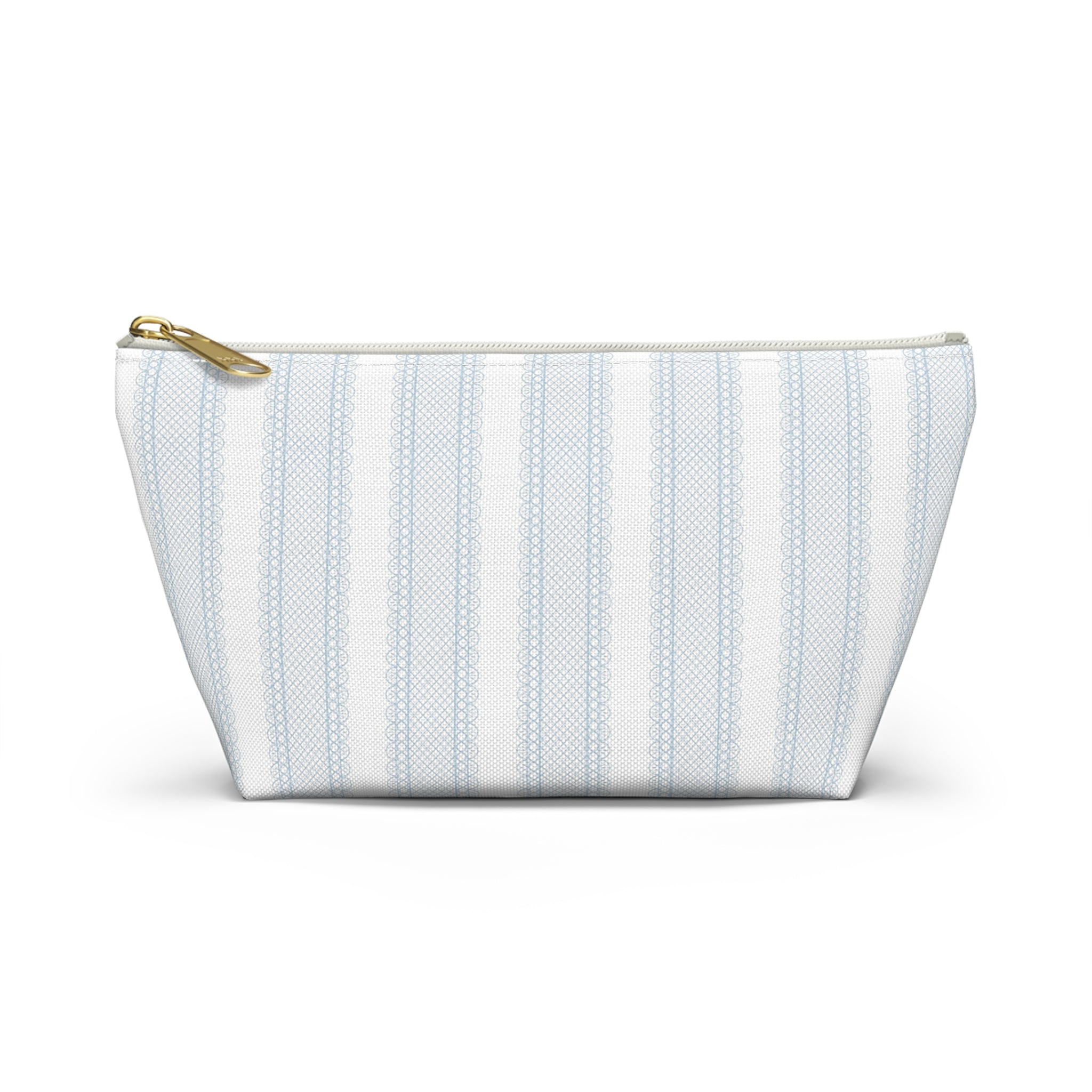 The Amelia Eyelet Stripe Luxe Vanity Pouch