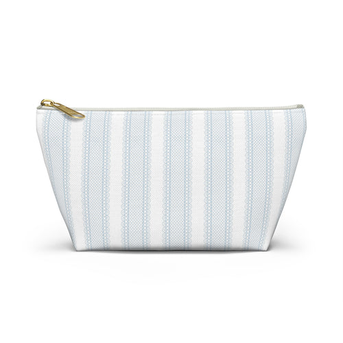 The Amelia Eyelet Stripe Luxe Vanity Pouch