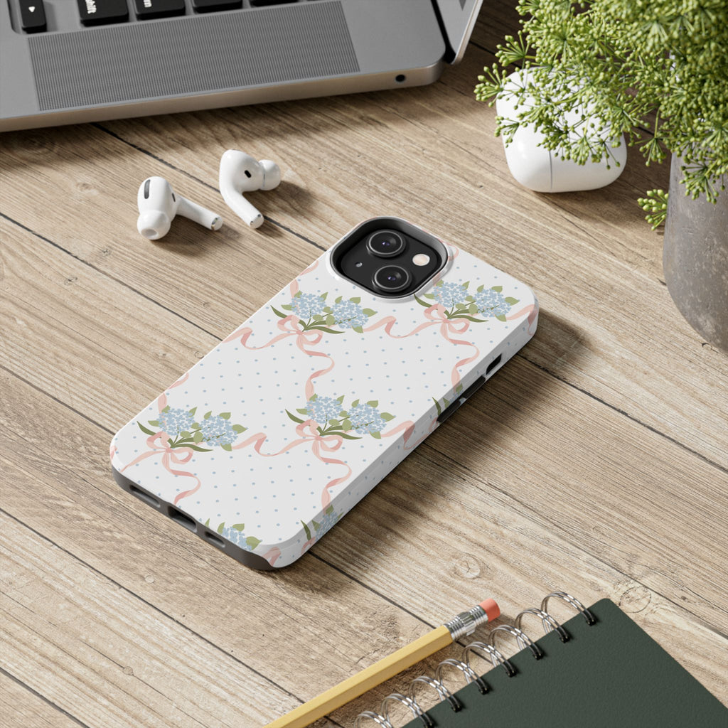 The Dot & Trellis Print — Tough iPhone Case