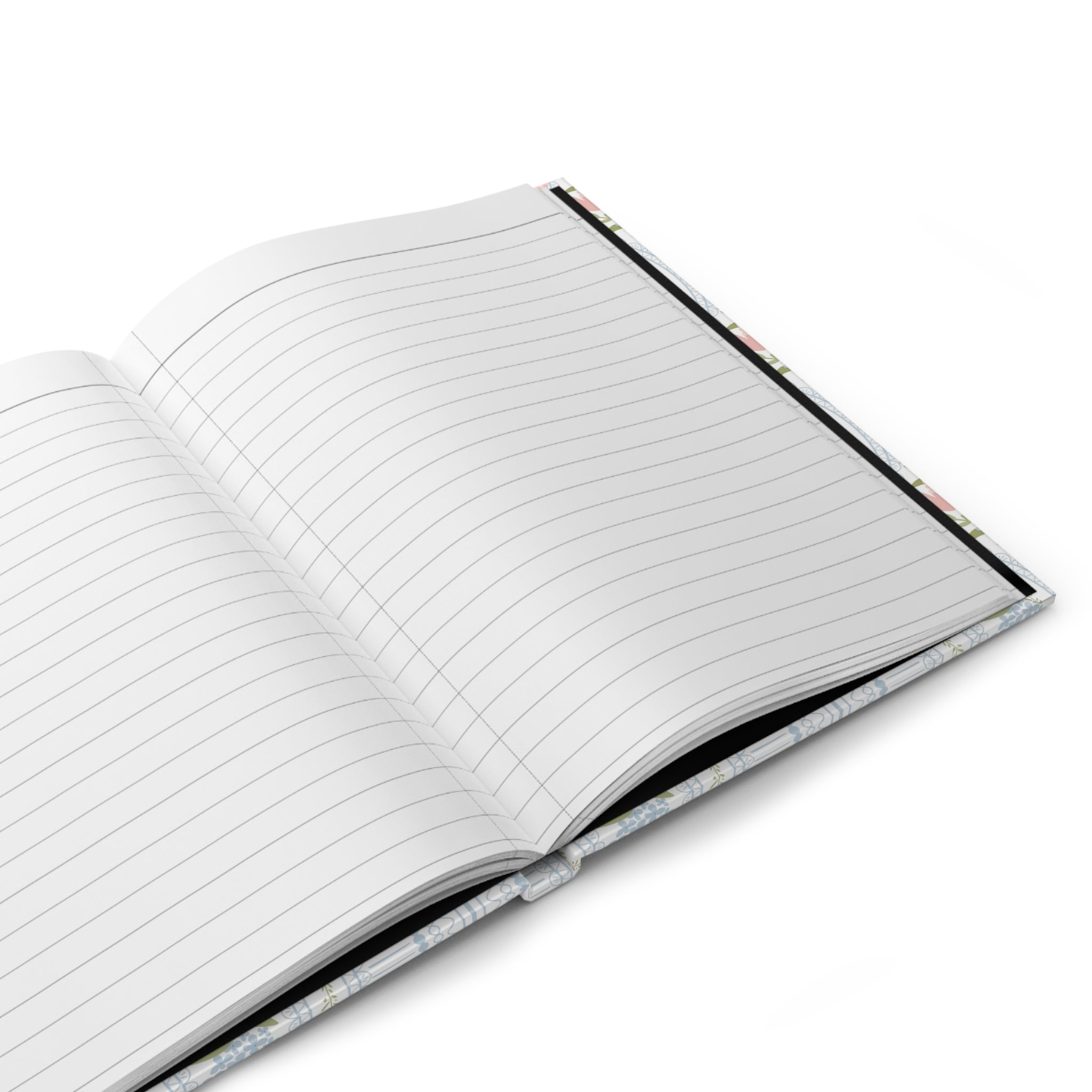 The Beatrice Botanical Stripe — Hardcover Matte Journal