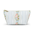 The Beatrice Botanical Stripe Luxe Vanity Pouch